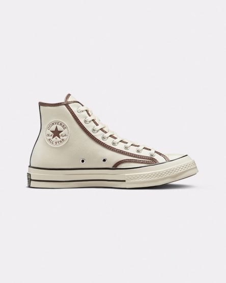 Tenis Converse Chuck 70 Heavyweight Lona Cano Alto Masculino Bege Marrom | PT V040P53